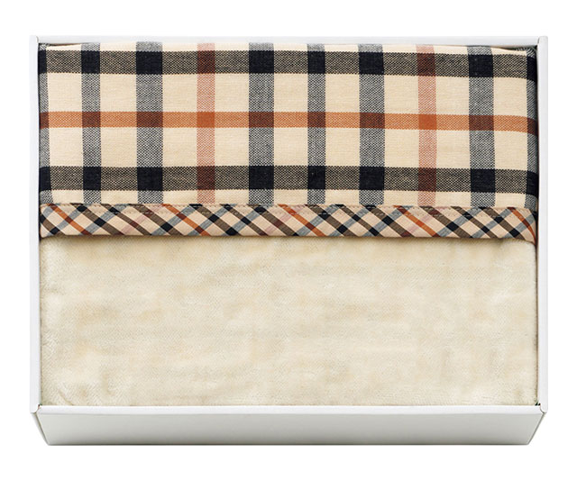 シール織りガーゼリバーシブル綿毛布（毛羽部分）: タオル・寝具